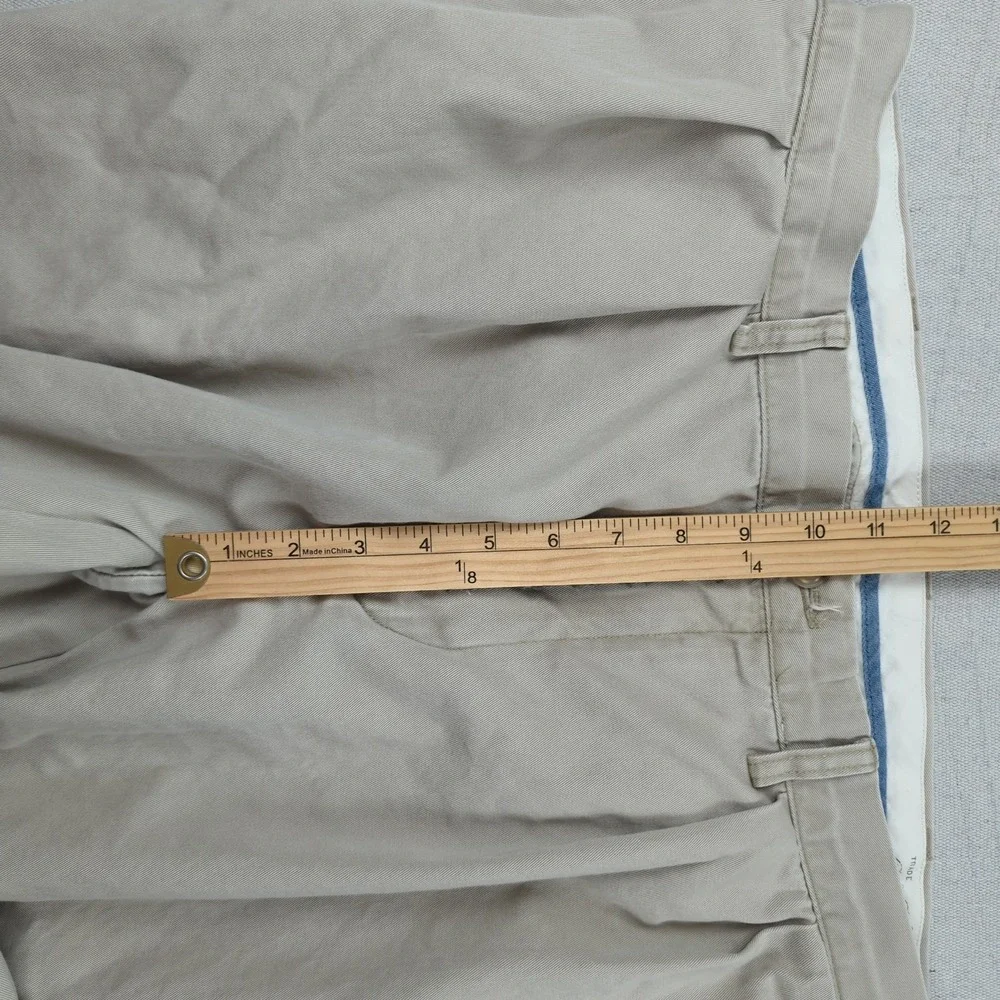 Vintage Polo Ralph Lauren Pants Mens 36x29 Khaki Pleated Preppy